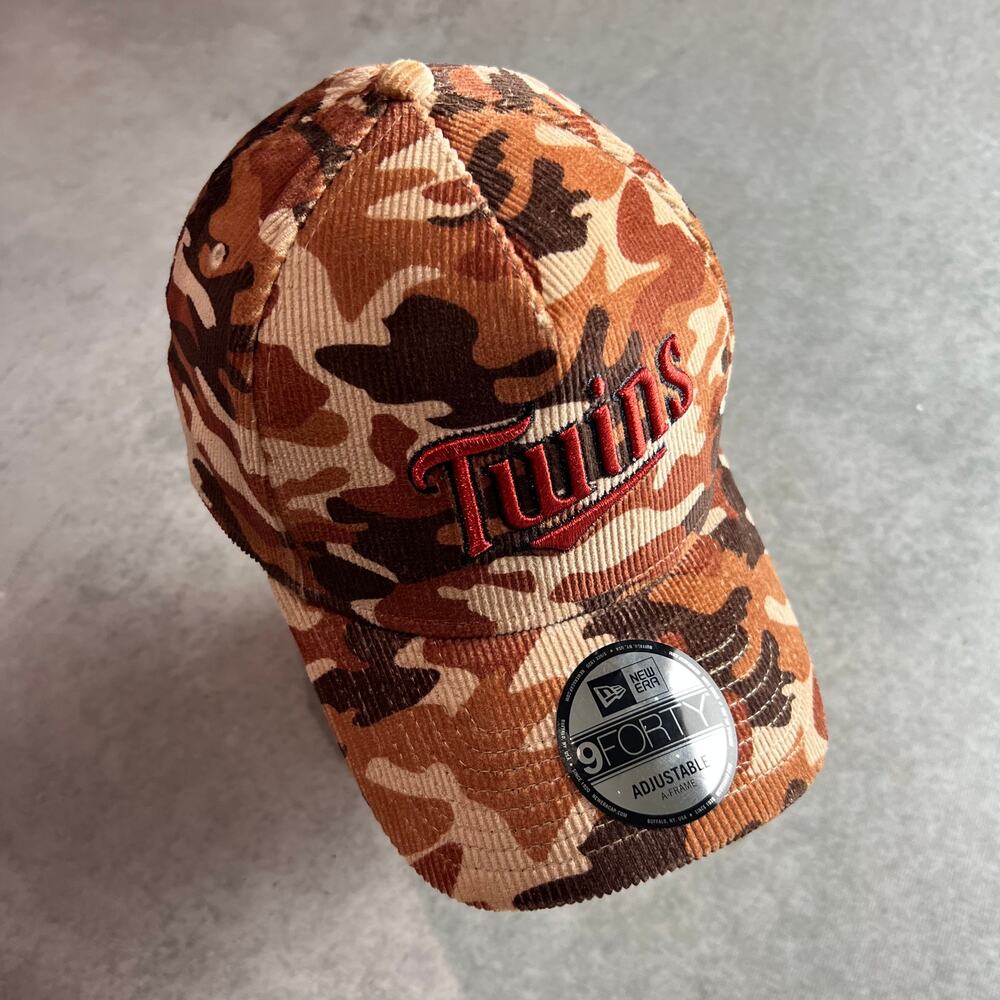 Minnesota Twins Camo New Era Corduroy Baseball Cap Snapback Hat NWT